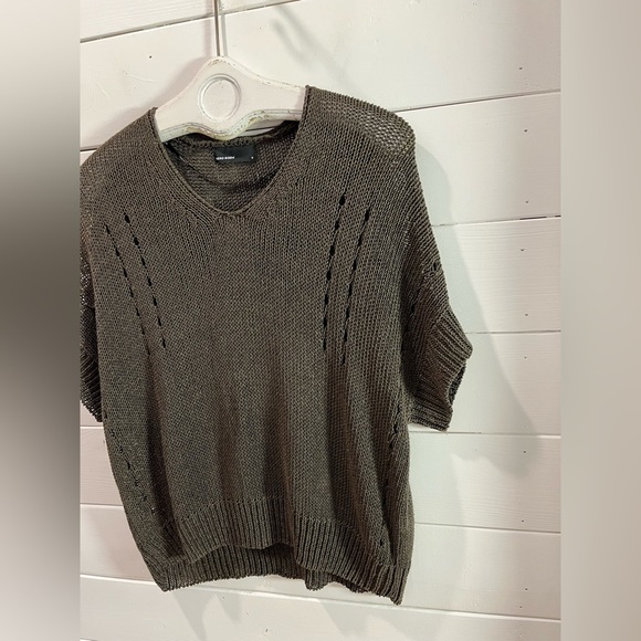 🤎VERO MODA – Open knit short-sleeve sweater – Size M - Picture 5 of 8